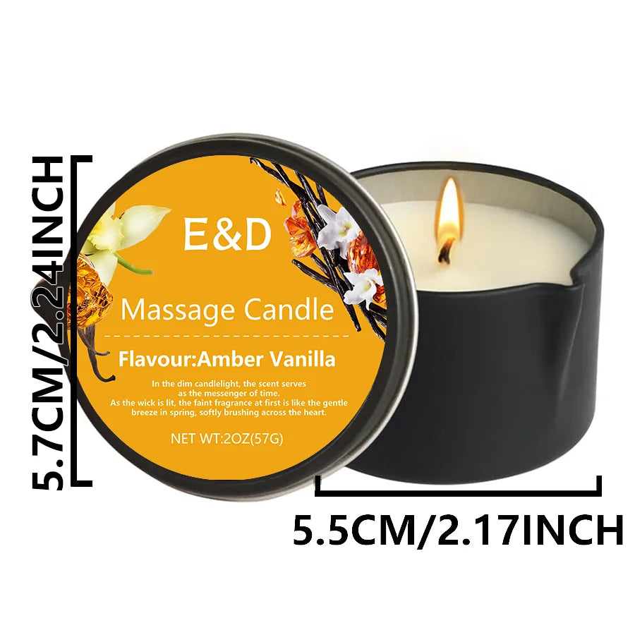 E&D Massage Scented Oil Candle