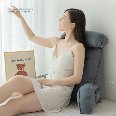 Reading pillow with large back support