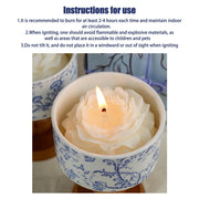Aromatic candle with wooden wick in clear jar