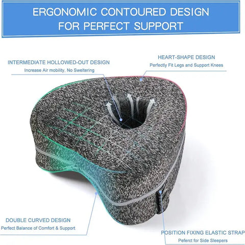 Ergonomic leg support pillow for better posture
