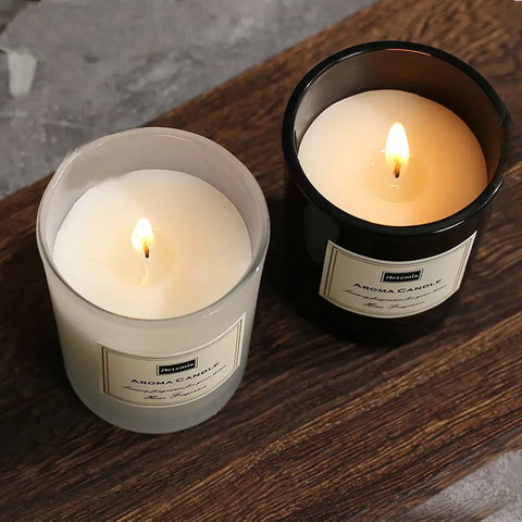 Romantic air fragrance candle in decorative jar