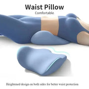Memory foam lumbar cushion for lower back support