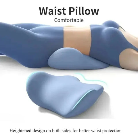 Memory foam lumbar cushion for lower back support