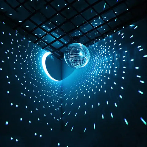 glittering mirror disco ball hanging decoration 2024