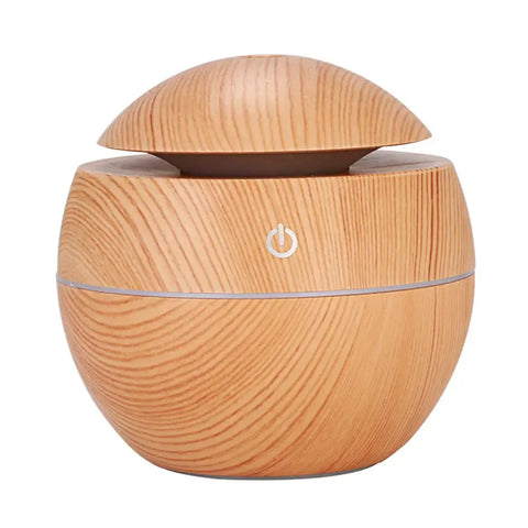 Electric humidifier with wood finish