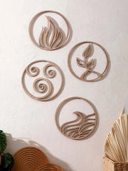 Rustic wooden wall hanging decoration