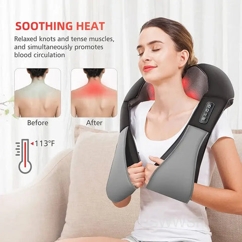Compact Shiatsu Back Massager for home therapy