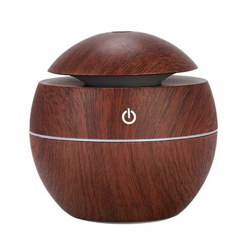 Electric humidifier with wood finish
