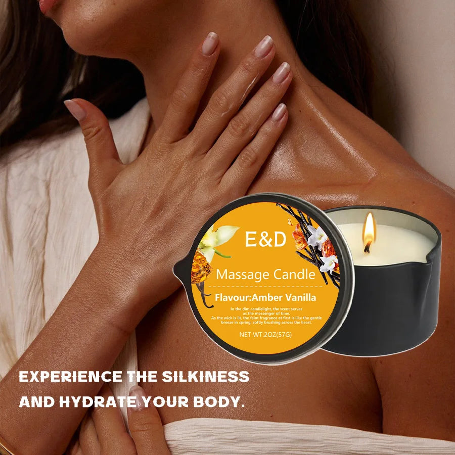 E&D Massage Scented Oil Candle