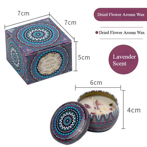 Retro Flowers Natural Scented Candles Scented Dried Flower