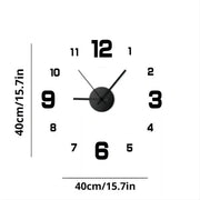 Creative Frameless DIY Wall Clock