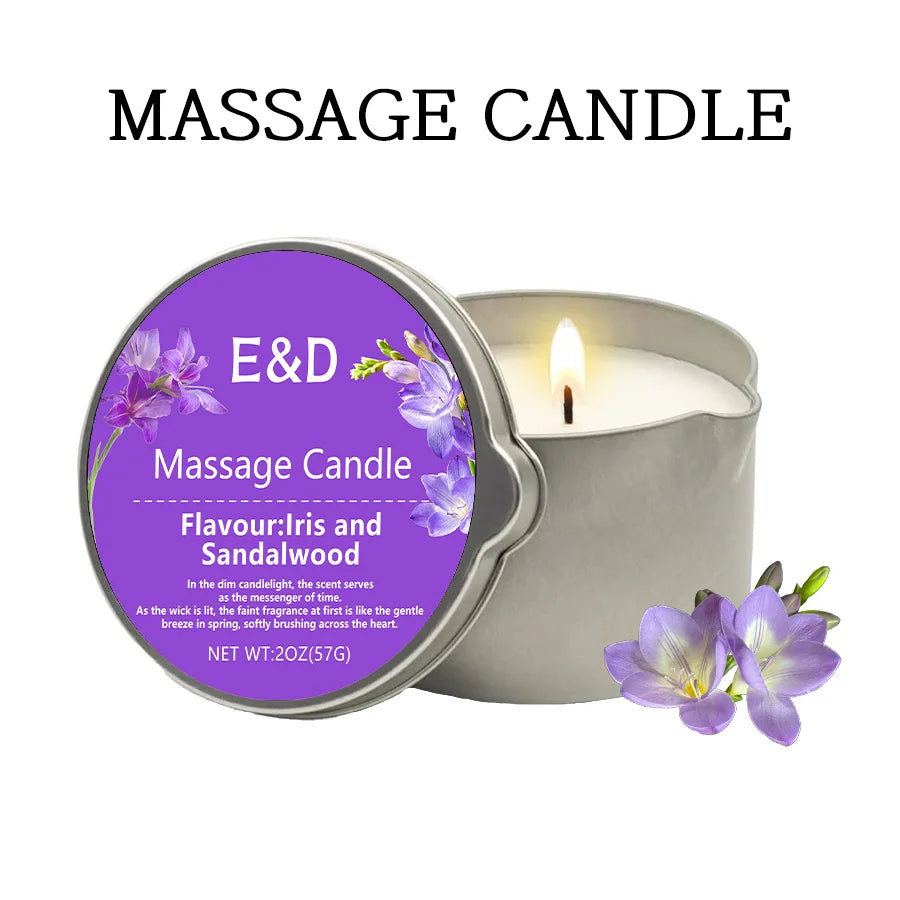 E&D Massage Scented Oil Candle