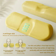 Memory foam cervical pillow for spinal alignment
