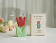 Hand-poured tulip candle for special occasions