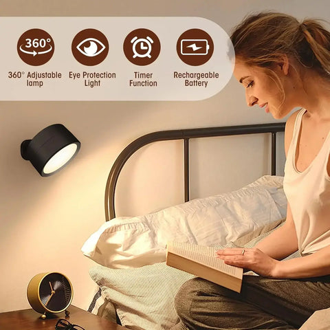 LED Wall Mounted Lights with Remote Wireless Magnetic