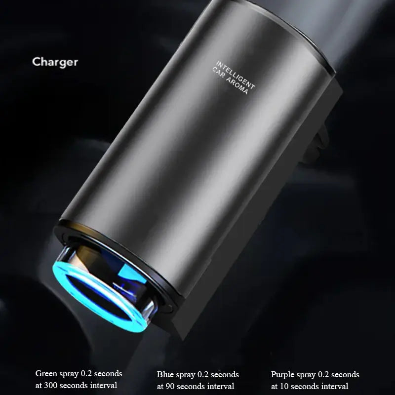 Stylish car aroma diffuser with essential oil scent