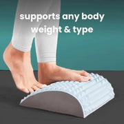 Back stretcher pillow for lumbar and neck support