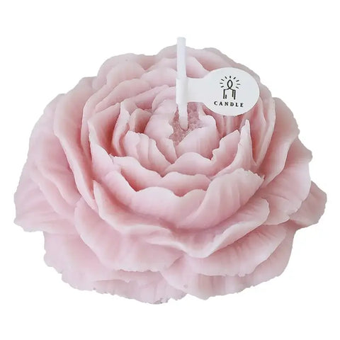 Homemade peony fragrance candle with elegant design