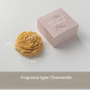 Homemade peony fragrance candle with elegant design