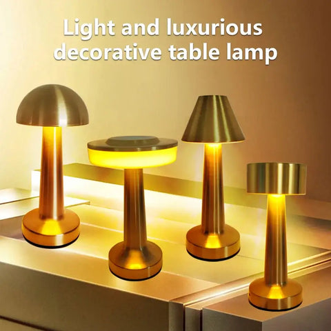 LED Table Light Metal Touch Desktop Decorative Lamp