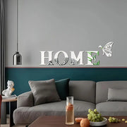 Reflective 3D Home Letter Wall Sticker for Living Room